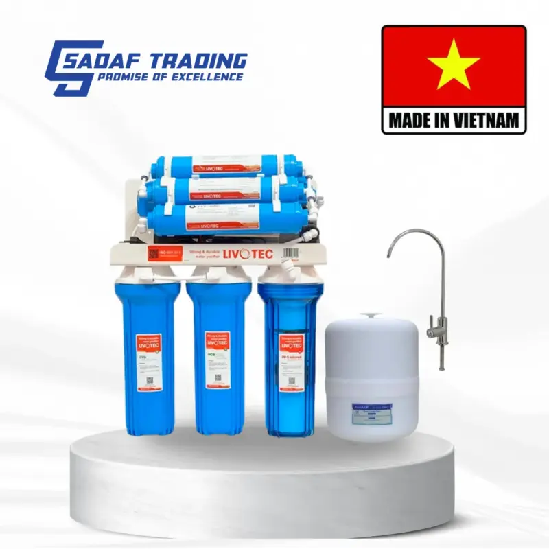 100 GPD Livotec Water Purifier (7 Stage) Hard Shell - Made In Vietnam
